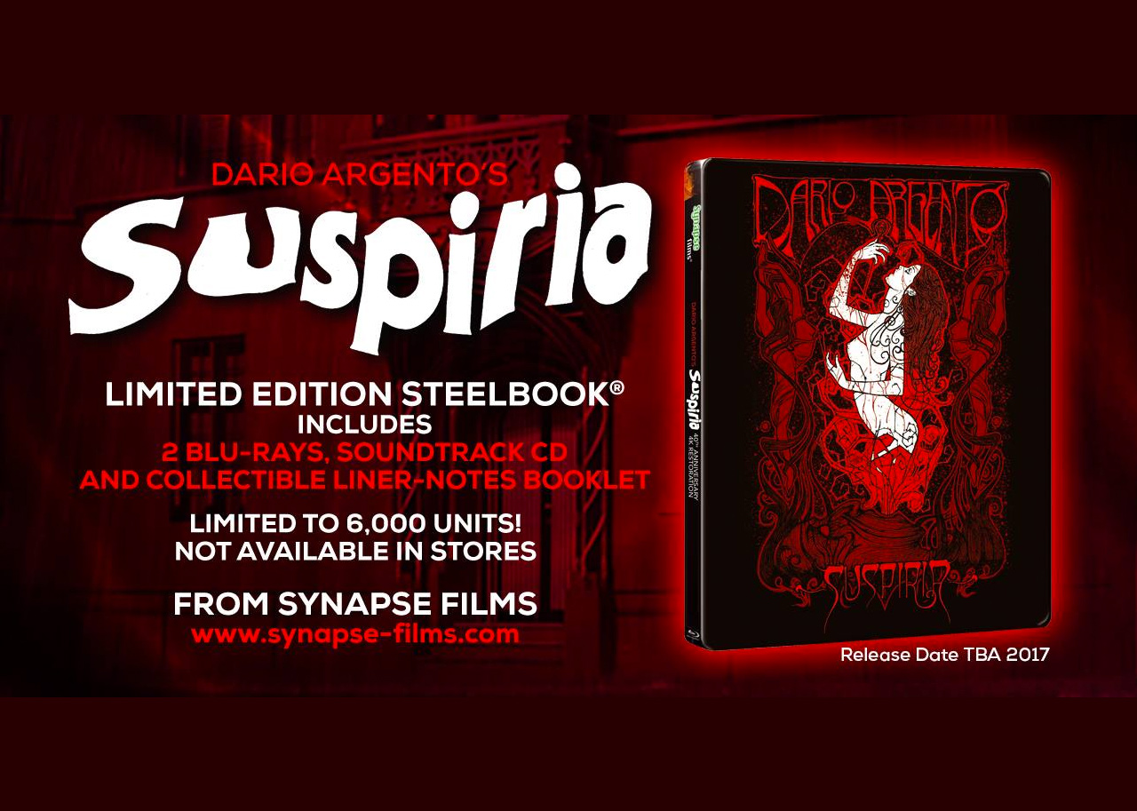Synapse 4K Remaster of Suspiria on Blu-ray