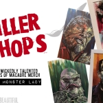 Killer Shops: Mad Monster Lady (Horror Art)