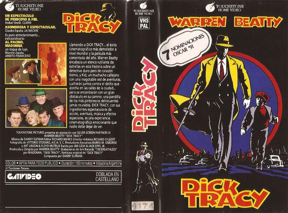 Video Rewind Dick Tracy (1990)