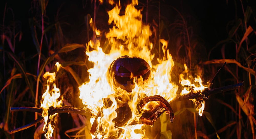 Halloween bonfire
