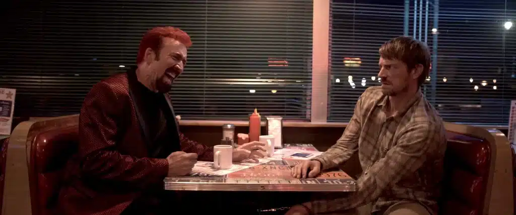 Nicolas Cage and Joel Kinnaman in Sympathy for the Devil